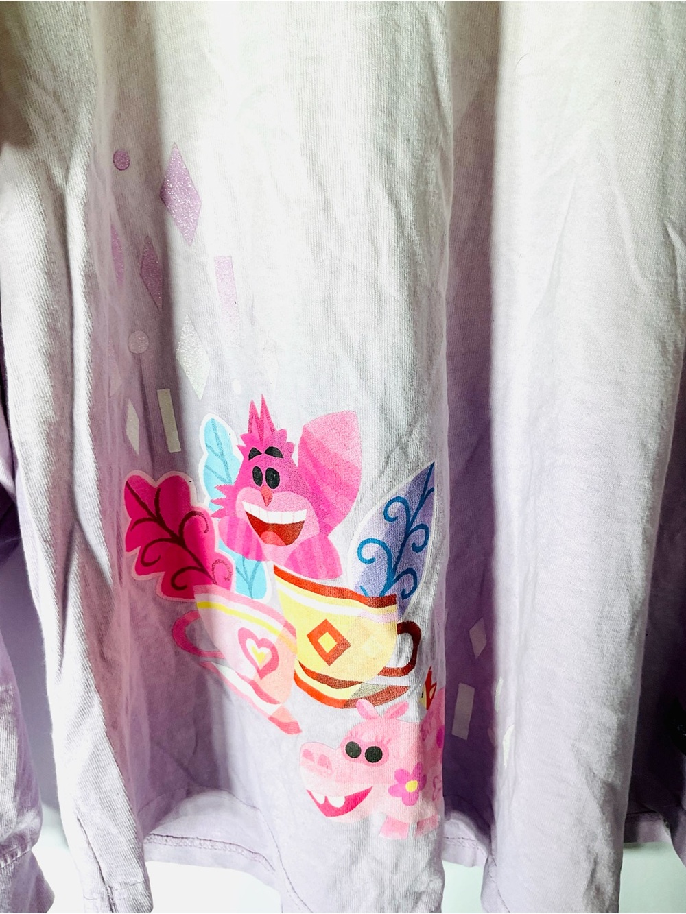 Disneyland Resort Dumbo Spirit Jersey XL Tinker Bell Castle Lavender Ombré - Picture 6 of 8